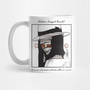 Western Cowgirl Bandit version 10 Mug